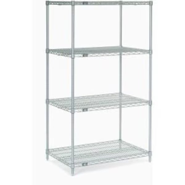 Nexelate    Silver Epoxy Wire Shelving Starter 48